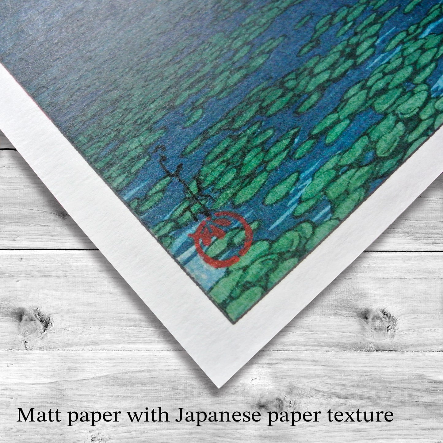 別府の朝 (The morning in Beppu)  Kawase Hasui ,Japanese Art,12×18inches (11×17＋margin), Made in Japan,Woodblock Print
