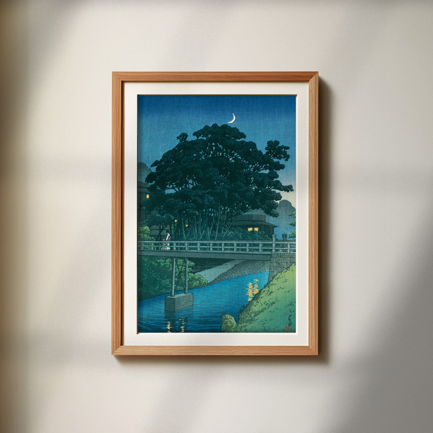 set of 2 - Kawase Hasui ,Japanese Art, 12×18inches (11×17＋margin), Made in Japan,Woodblock Print, Ukiyo-e, Shipping free, 003